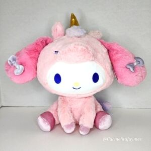 MY MELODY 🦄 Gund Pink Rainbow My Melody Unicorn Official Sanrio Hello Kitty NWT
